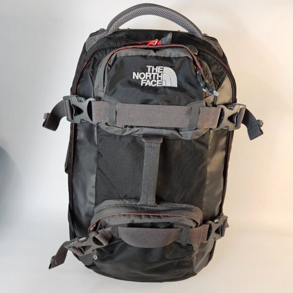The North Face Long Haul Black Rolling Luggage Red Black Grey - Picture 1 of 9